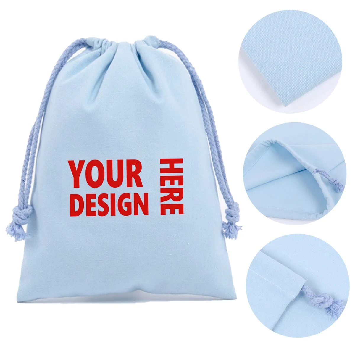 Portable Drawstring Cotton Bag 1