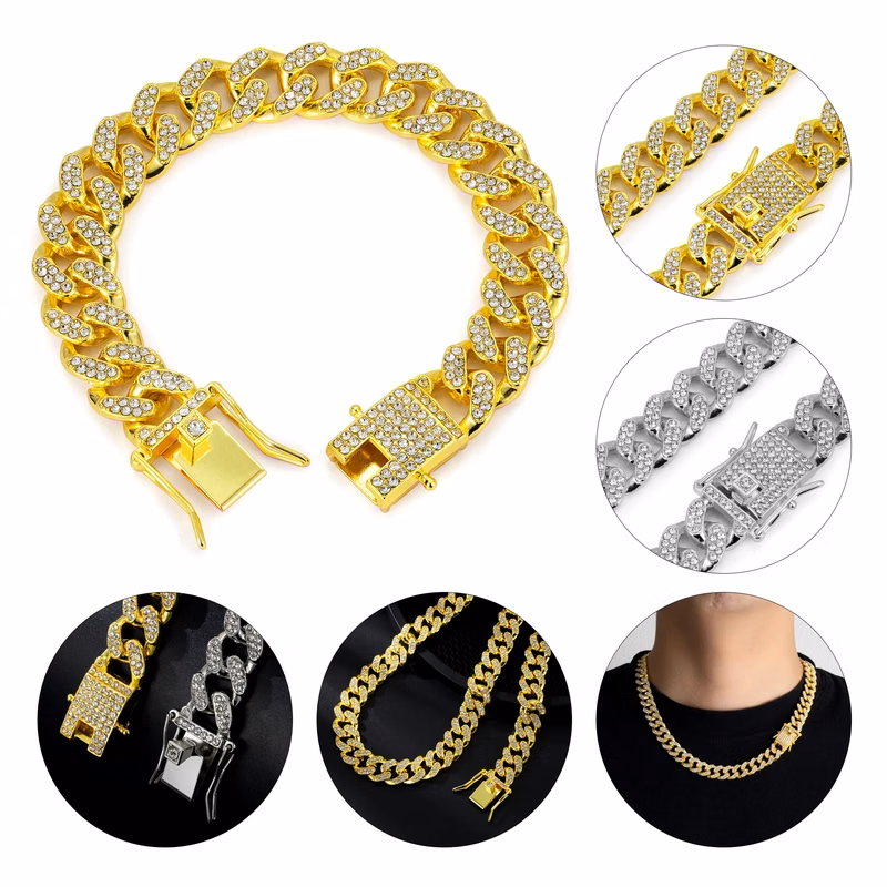Alloy Full Diamond Necklace