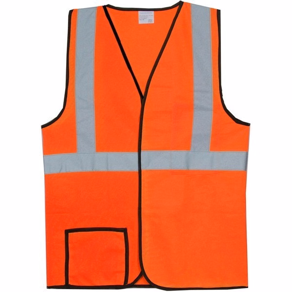 Polyester Orange Solid Safety Vest SV147