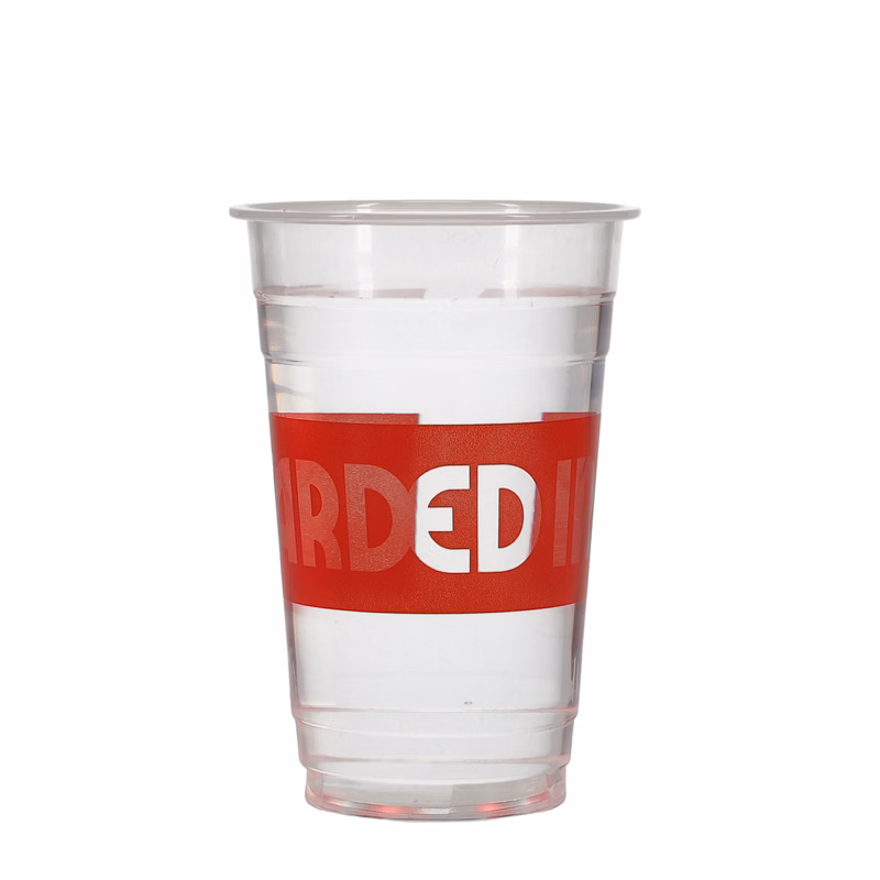20 oz PLA Eco Cold Plastic Cup Clear Hi-Speed Print