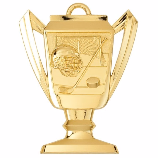 Hockey Trophy Medal, 2 3/4" Tall