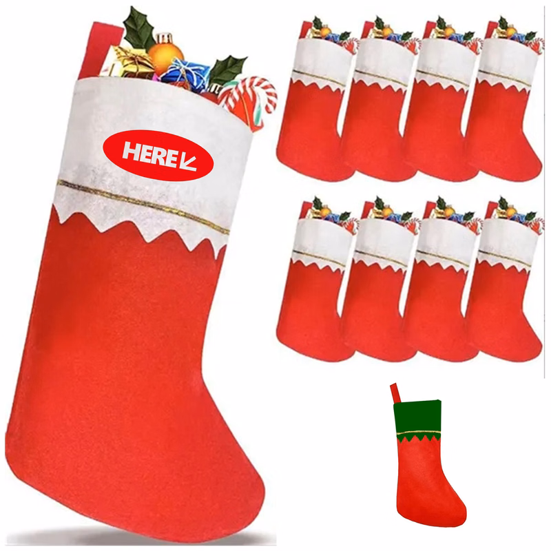 Felt Christmas Stocking Gift Bag
