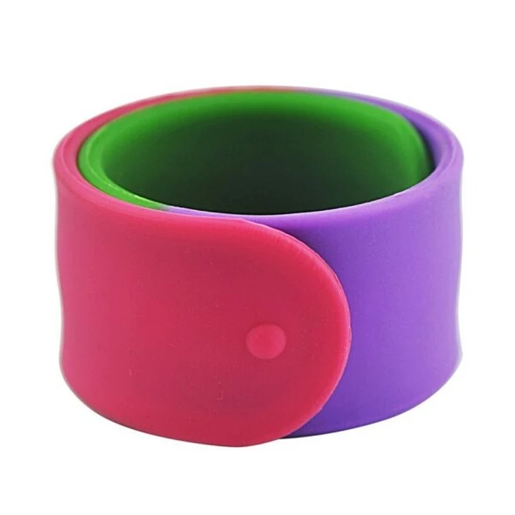 Segmented Silicone Slap Bracelet/Wristband 1