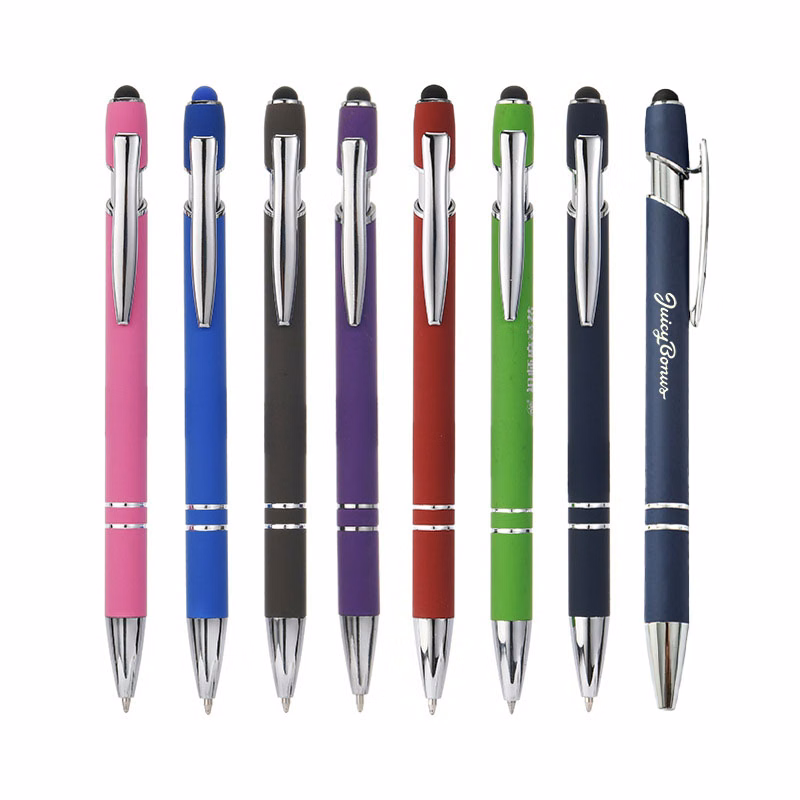 Ellipse Soft W/Stylus-Laser Engraved-Metal Pen