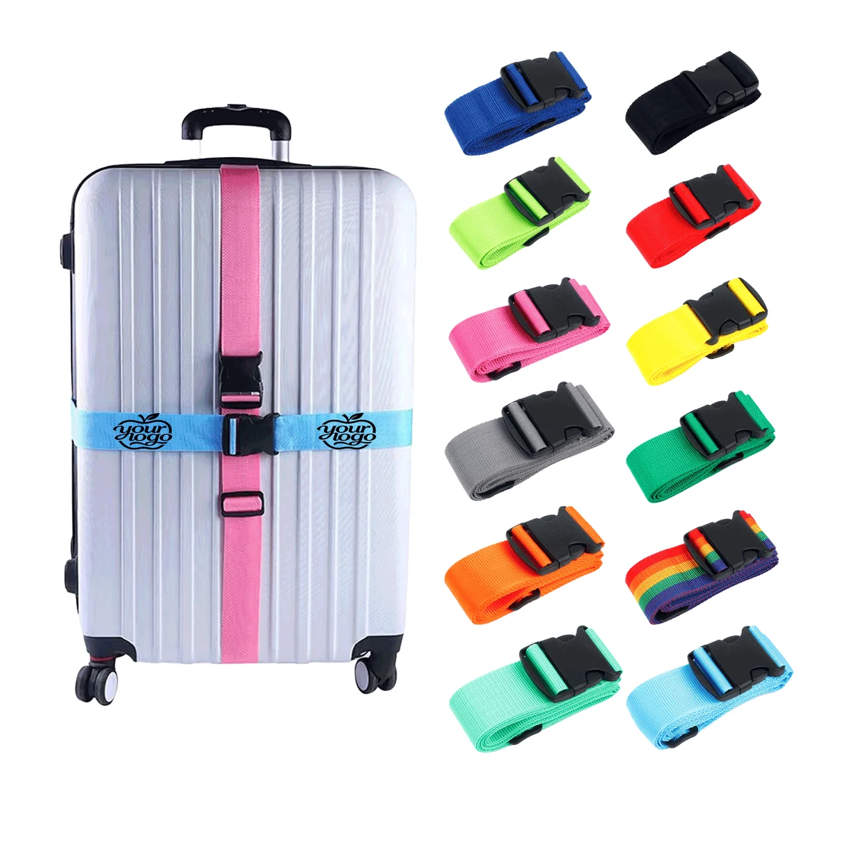 Adjustable Non-Stretch Luggage Tie Strap 1