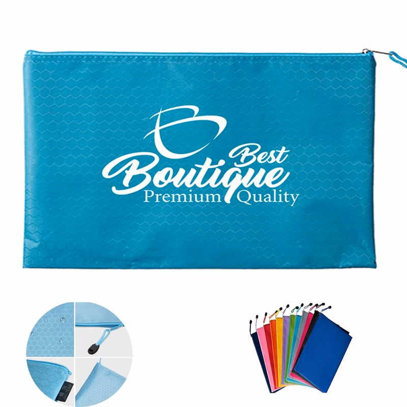Waterproof File Bag Pencil Pouch With Zipper