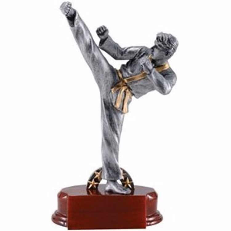 11-3/4" Karate-Male Resin Figure