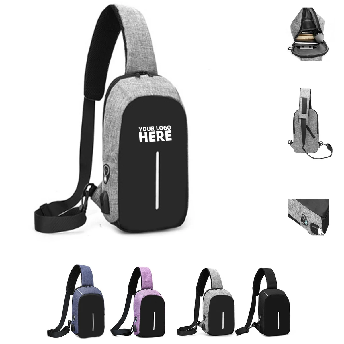 USB Charging Crossbody Bag 1