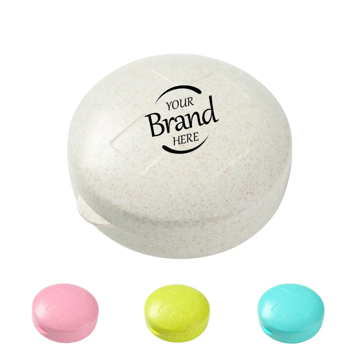 5 Compartments Round Pill Box 1