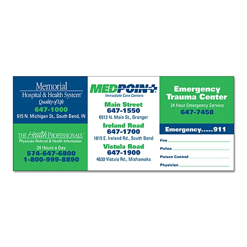 Magnet - 3x7 Square Corners - Outdoor Safe 1