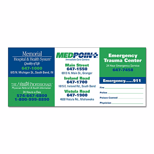 Magnet - 3x7 Square Corners - Outdoor Safe