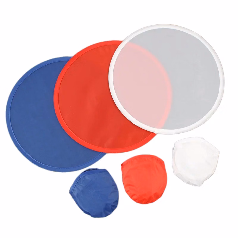 Custom 2-in-1 Foldable Hand Fan with Plastic Handle (Flying Disc Function)