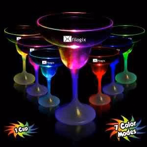 9 oz. Lighted LED Margarita Glass