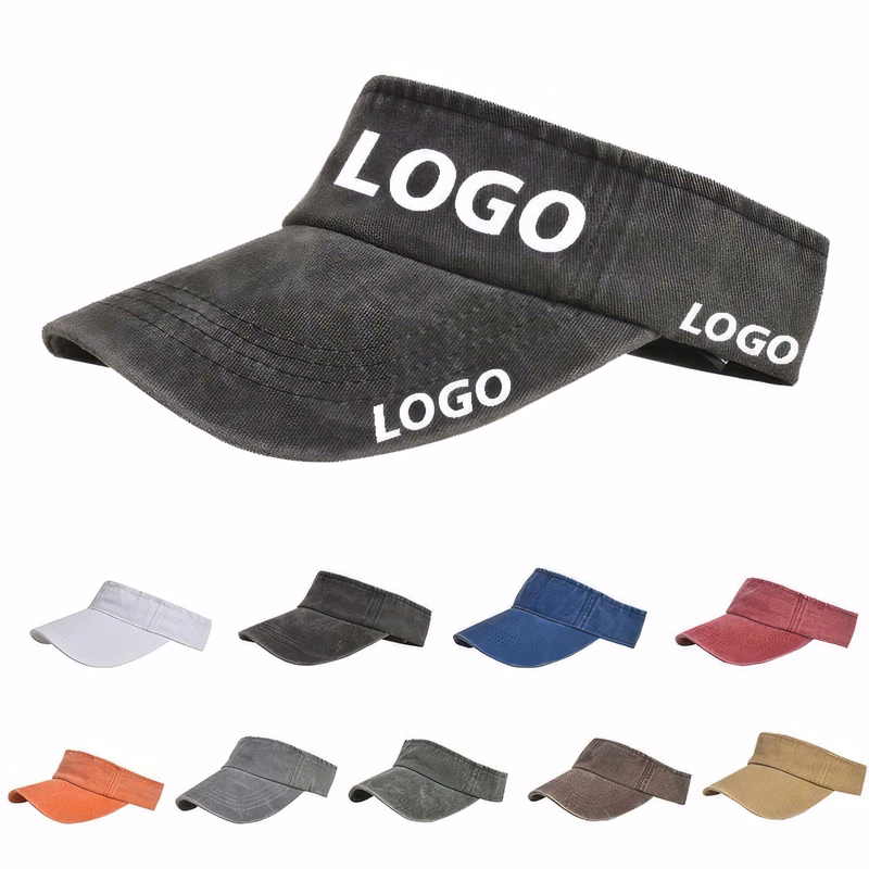 Custom Sports Adjustable Sun Visor Caps for Women and Men