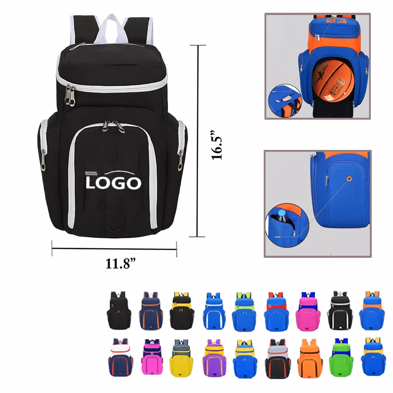 MOQ25 Custom Backpack With Shoe and Ball Compartment
