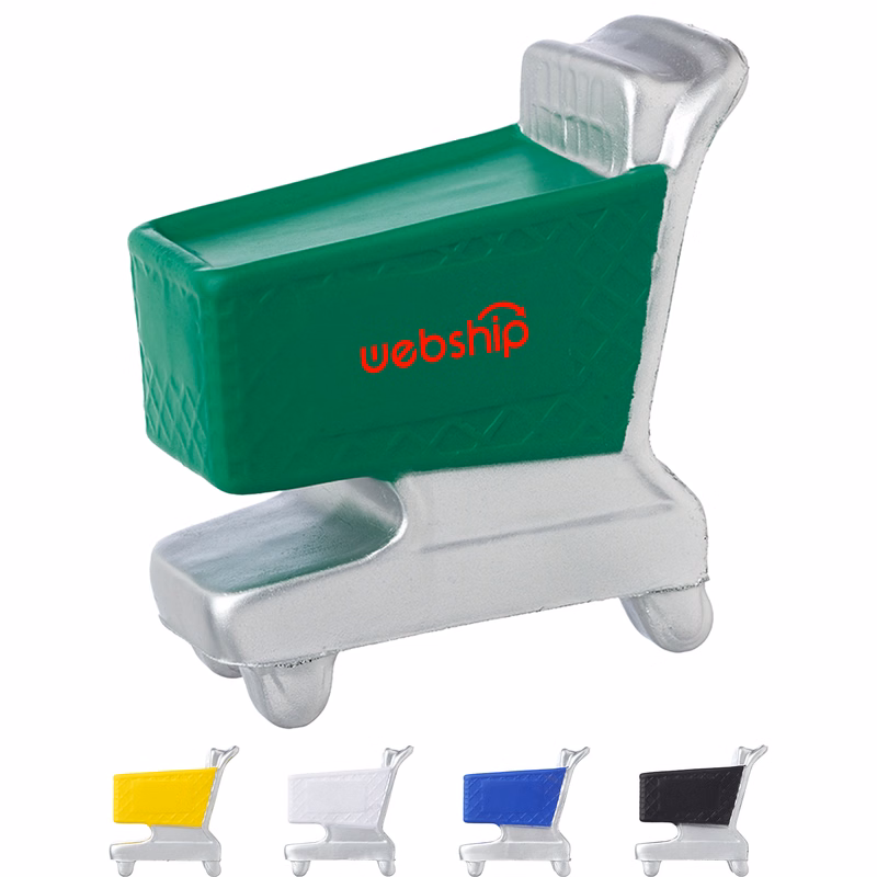 Grocery Cart Shaped Stress Relievers Balls