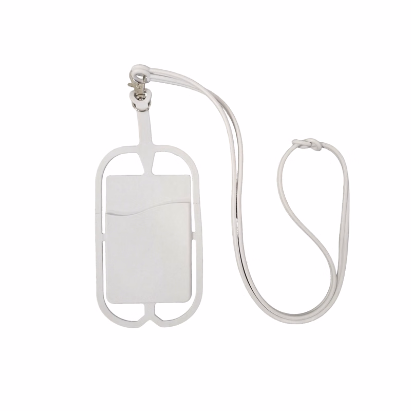 Silicone Lanyard Phone Wallet With Holder