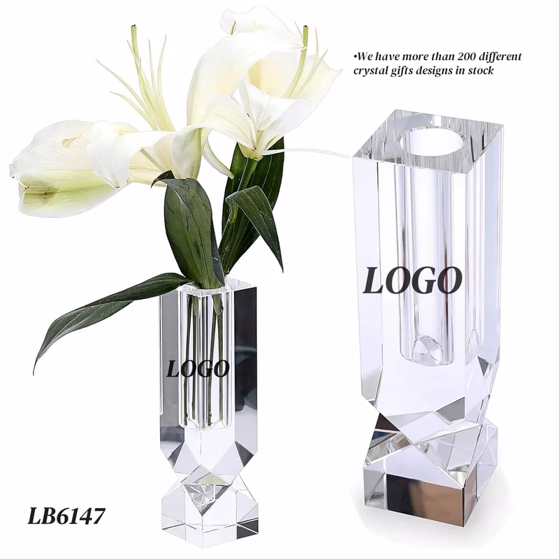 Flower Crystal Vase for Wedding Centerpiece Table Decor
