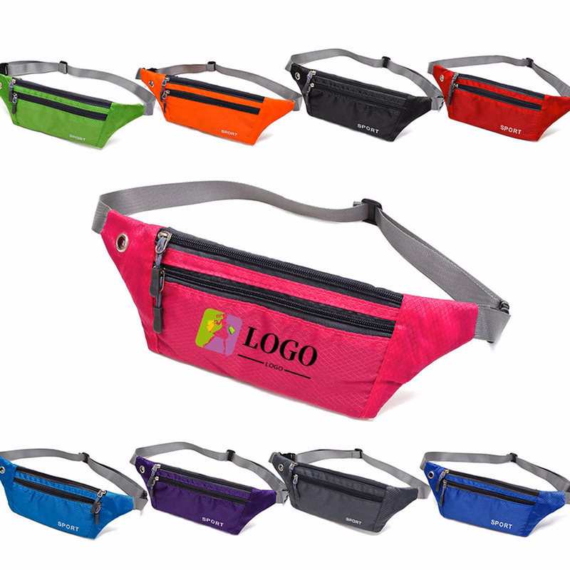 Crossbody Fanny Pack With Zipper Pockets Hands-Free Wallets