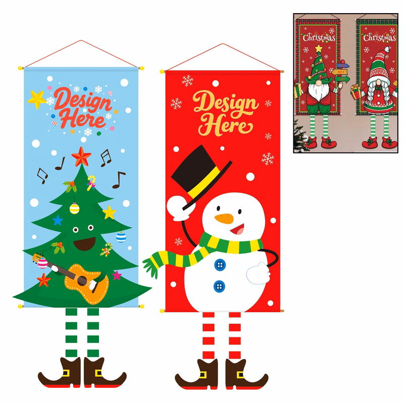 Custom Christmas Yard Flag Personalized Front Porch Decor
