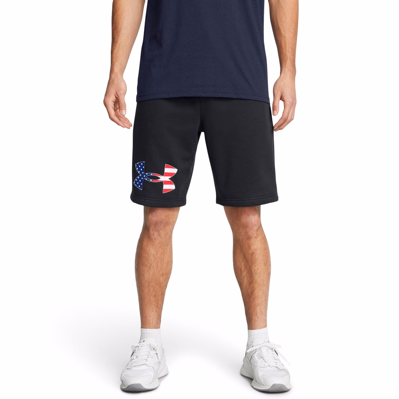 UA Rival Fleece Freedom Big Flag Logo Men's Shorts
