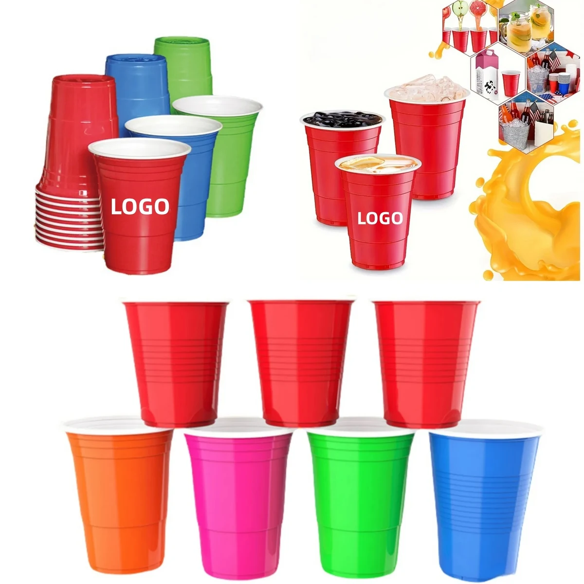 16OZ Disposable Plastic Party Stadium Cup 1
