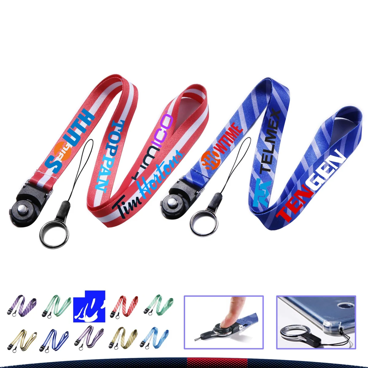 Stripe Neck Lanyard 1
