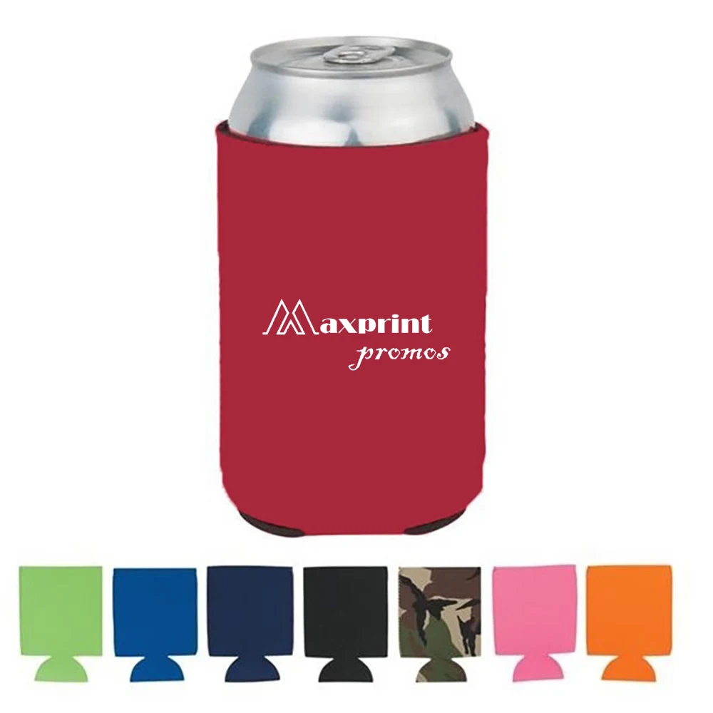 Collapsible Can Cooler Holder With Custom Print, custom koozie with logo imprint 1