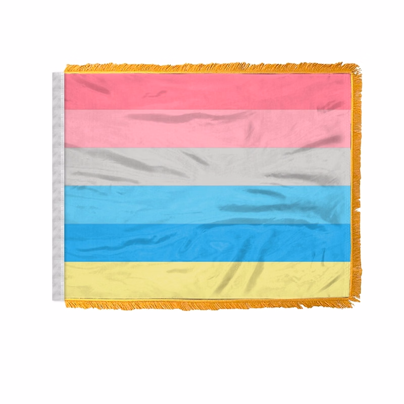 4" x 6" 1 ply wPoly Genderflux Antenna Flag