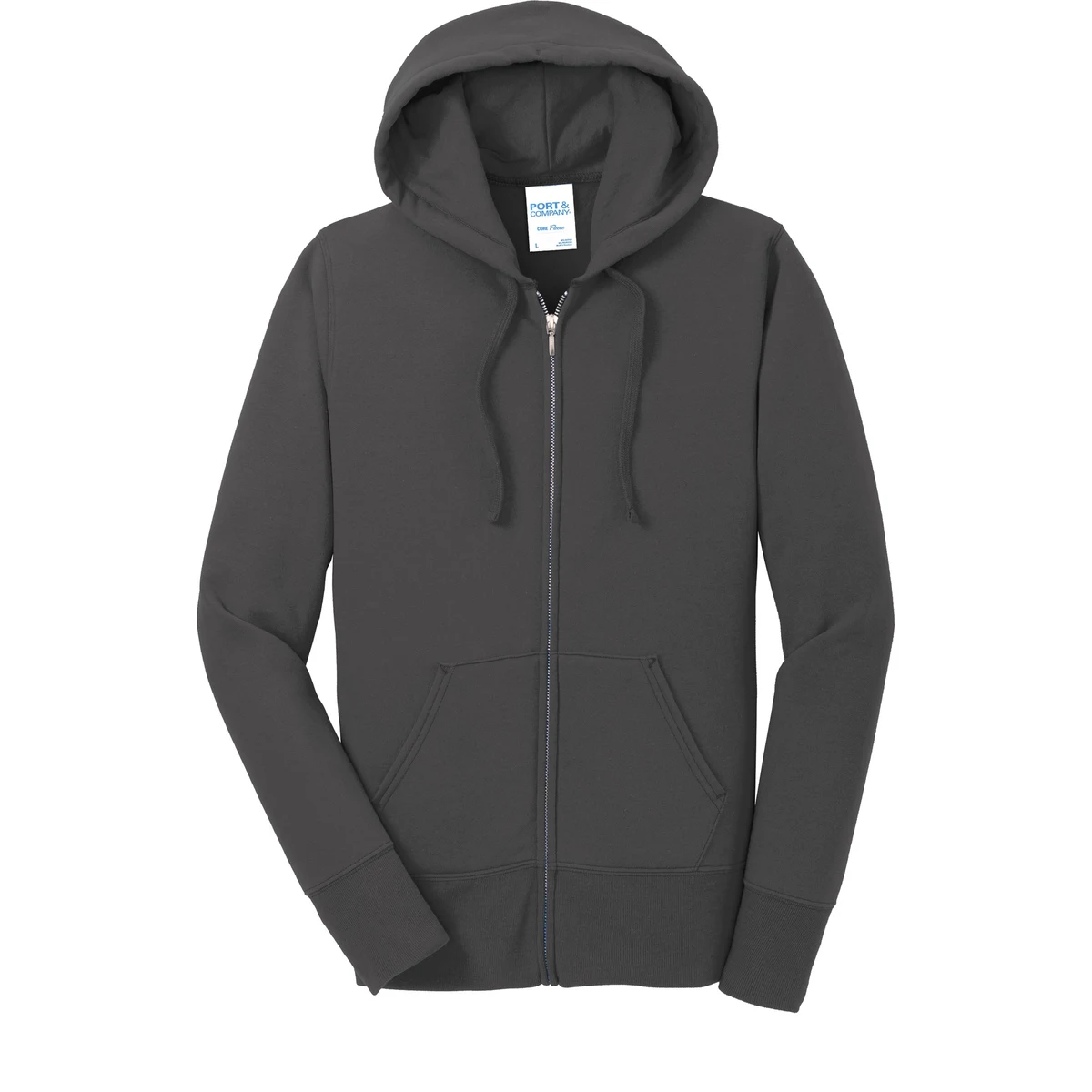Port & Company® Women's Core Fleece Full-Zip Hooded Sweatshirt 1