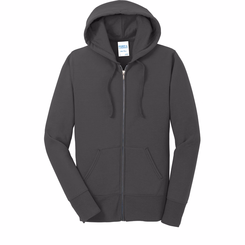 Port & Company® Women's Core Fleece Full-Zip Hooded Sweatshirt