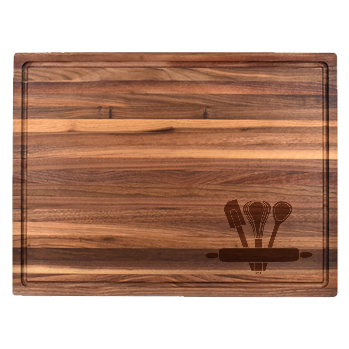 1 3/4" Walnut Butcher Block with Juice Groove 1