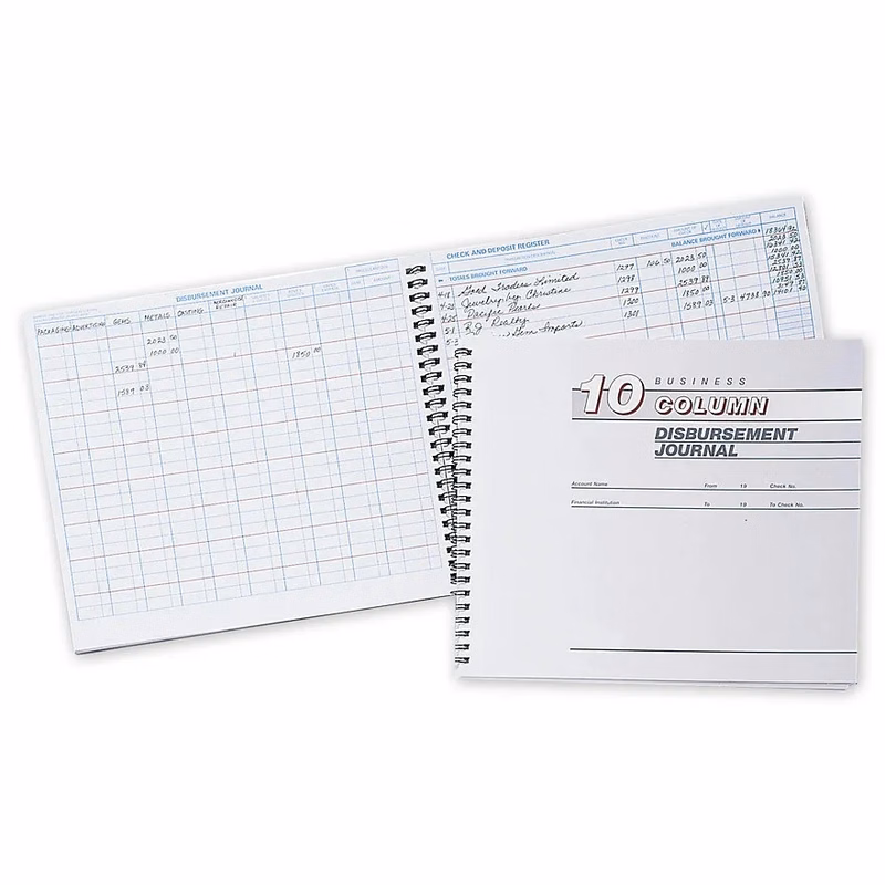 Cash Receipts Journals - 10 Column Disbursement Journals