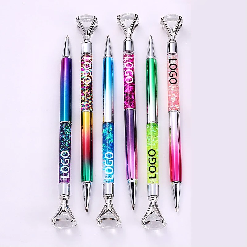 Dynamic Liquid Ball Pen with Crystal Diamond 1