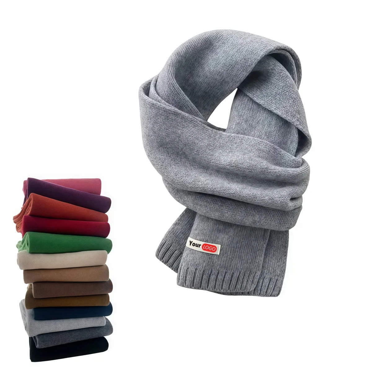 Unisex 100% Wool Scarf Warm Neck Collar 1