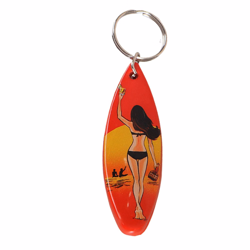Custom Surfboard Bottle Opener Keychain