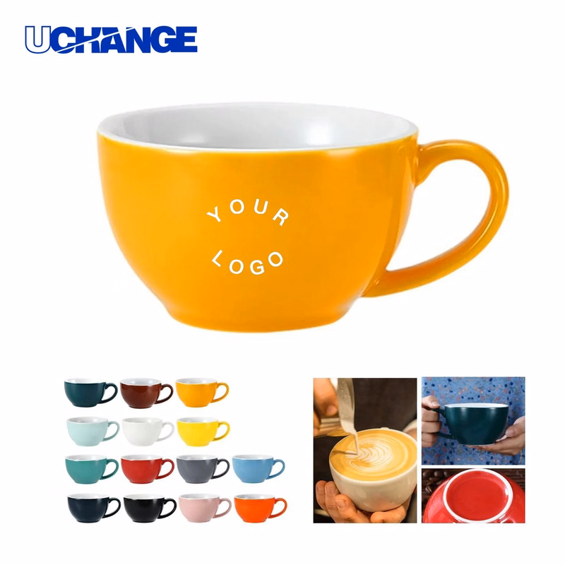 Ceramic Coffee Cup Saucer Set for Tea or Espresso