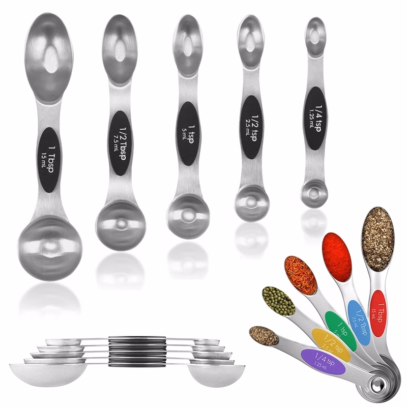 5Pcs Stackable Magnetic Measuring Spoons