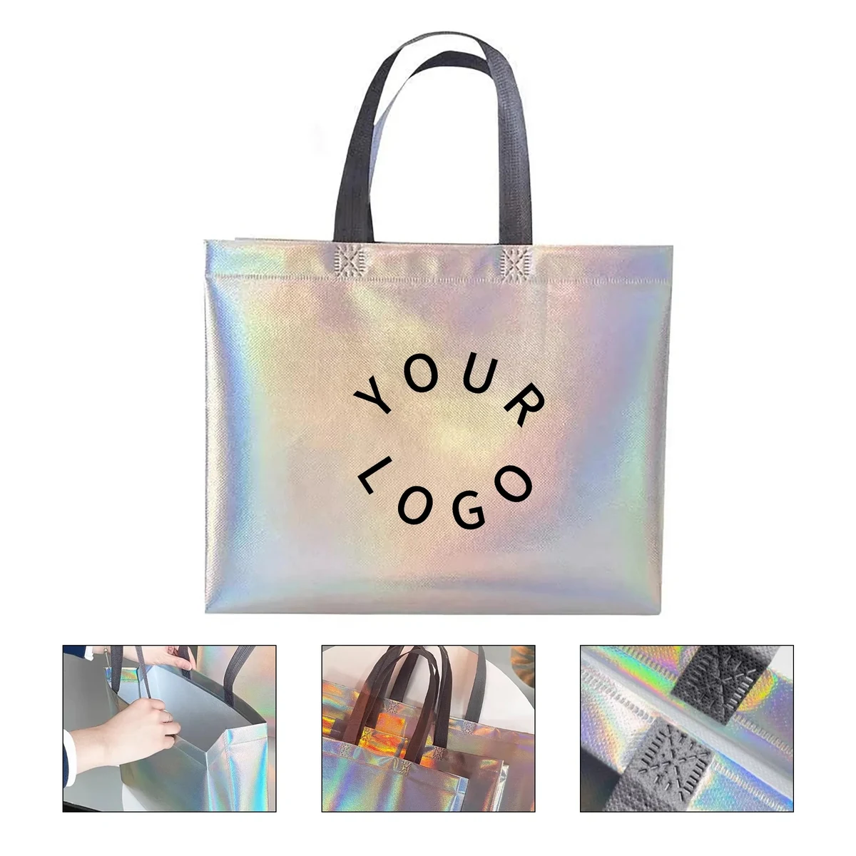 Glittery Non-Woven Gift Tote 1