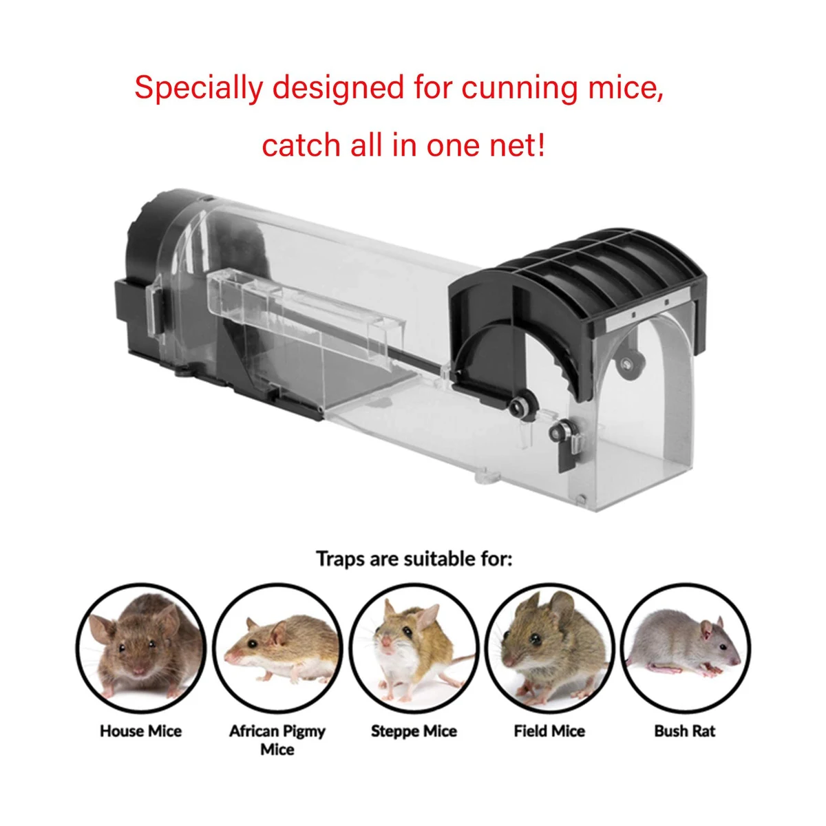Abs Safe and non-toxic live catch plastic pedal rat trap 1