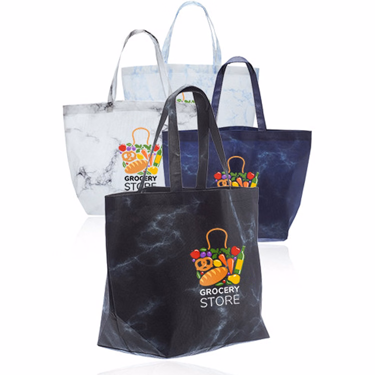 Marble Non Woven Tote Bag
