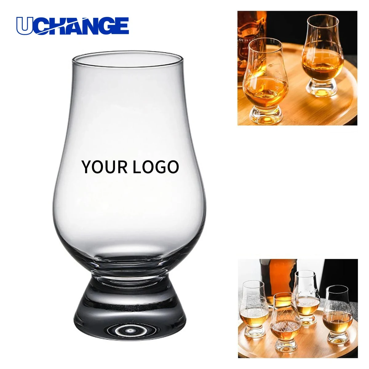 Whisky Glass Drinkware 6oz Clear with Thick Base 1