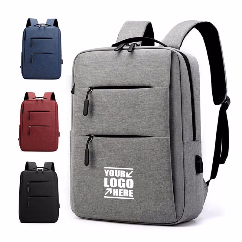 Business Slim Laptop Travel Backpack With USB Charging Port