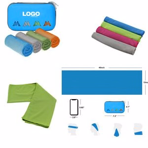 4 Pieces Soft Breathable Ice Towels