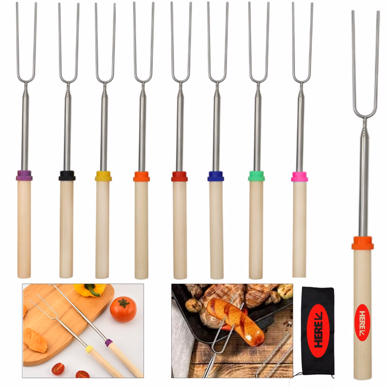 Telescopic Roasting Sticks with Extendable Reach