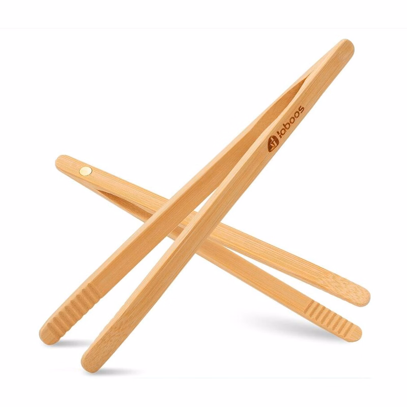 Magnetic bamboo tea tongs