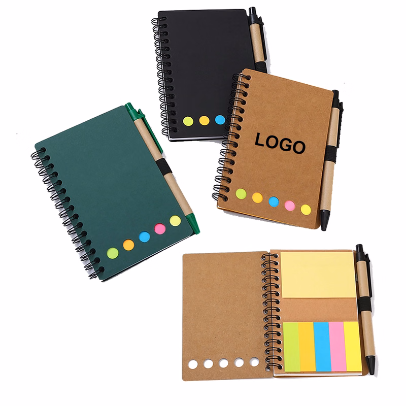 Sticky Notes Notebook With Ballpoint Pen