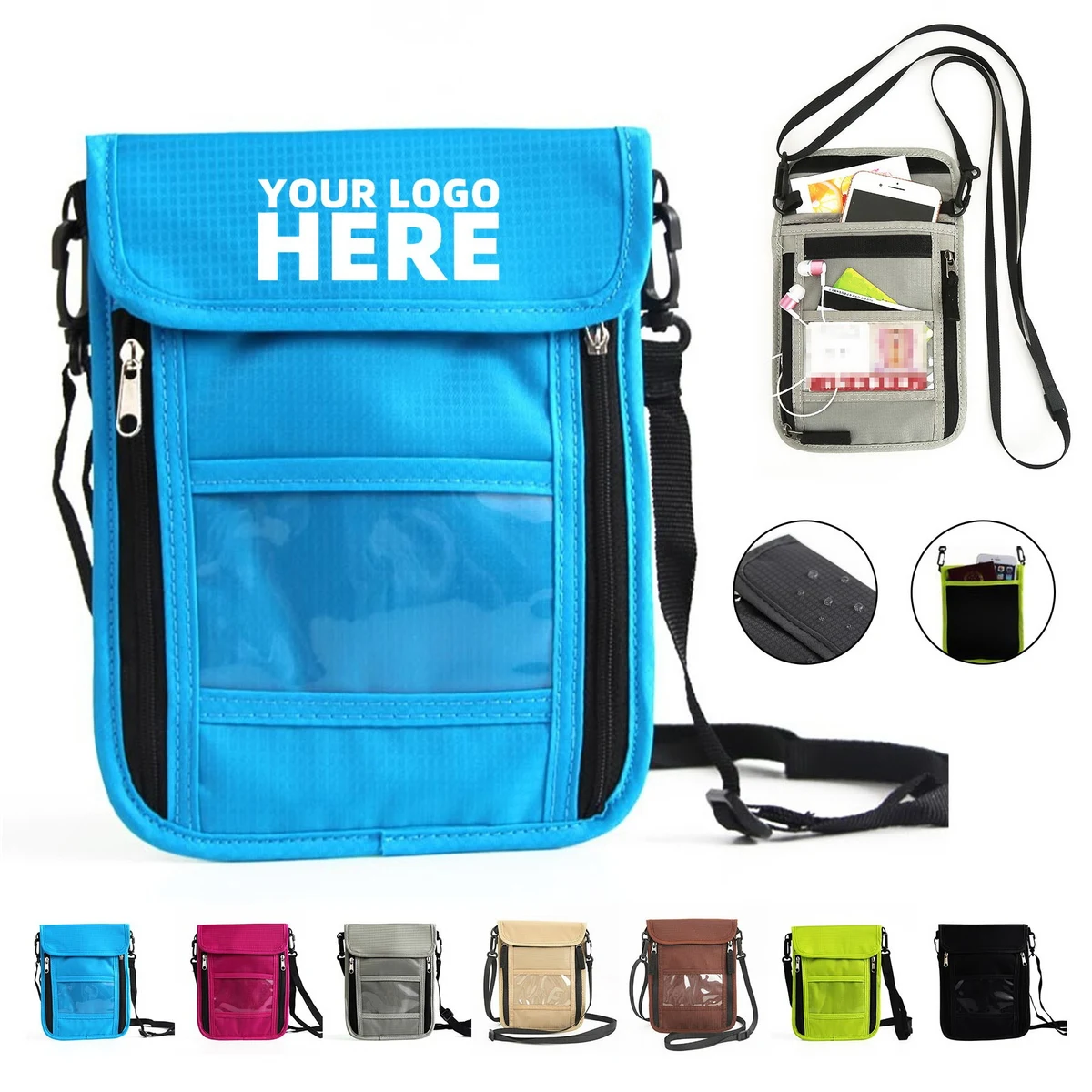 Waterproof Neck Passport Bag 1