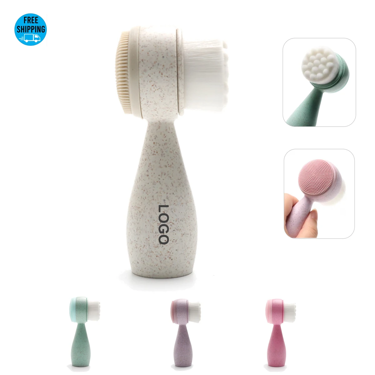 Eco Wheat Facial Cleansing Brush 1