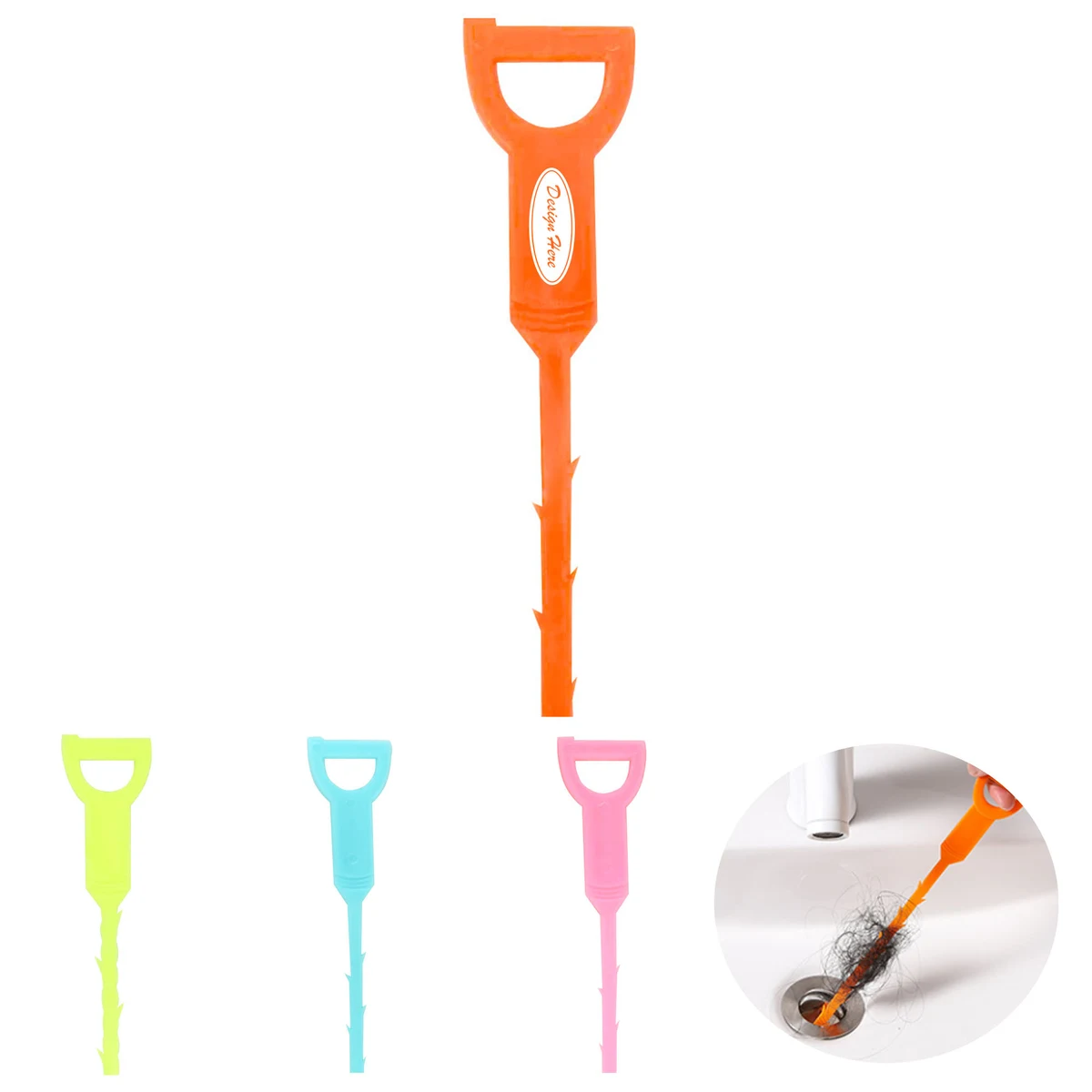 Flexible drain cleaner for efficient sink cleaning 1
